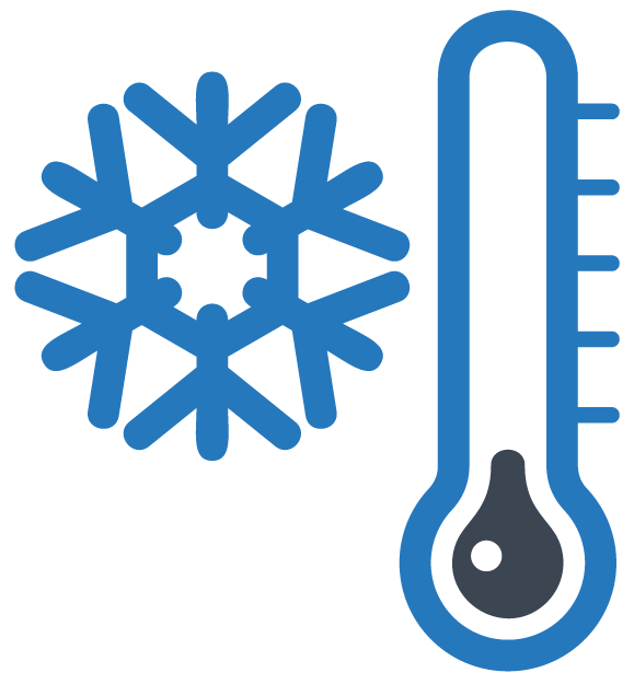 Winter clipart break. Snowflake and thermometer clip