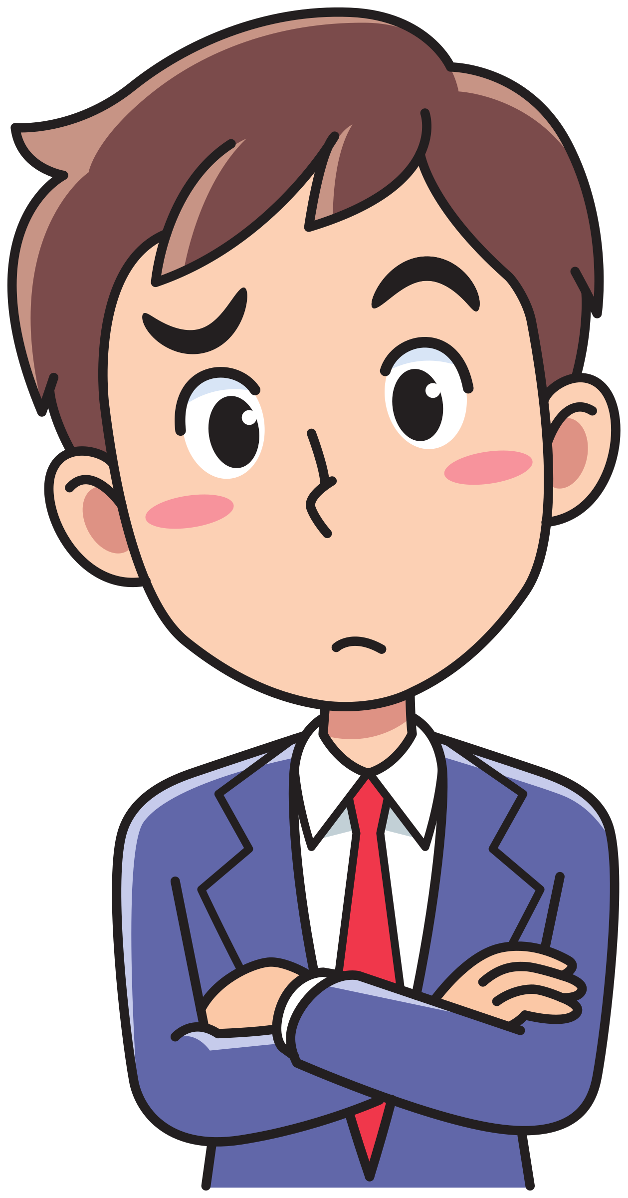 clipart boy thinking