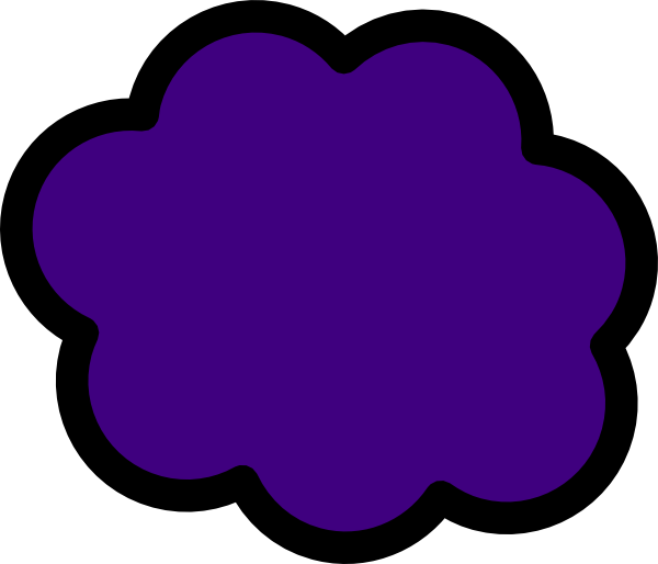 Thoughts purple cloud