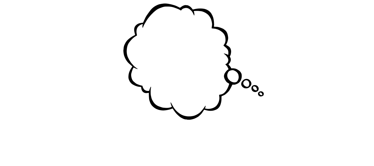 thoughts clipart thinking out loud