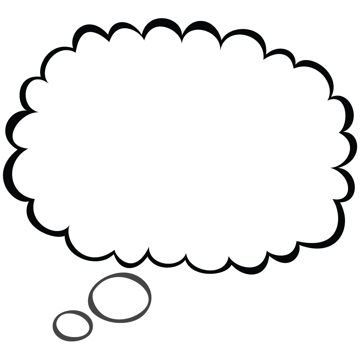 thoughts clipart word bubble