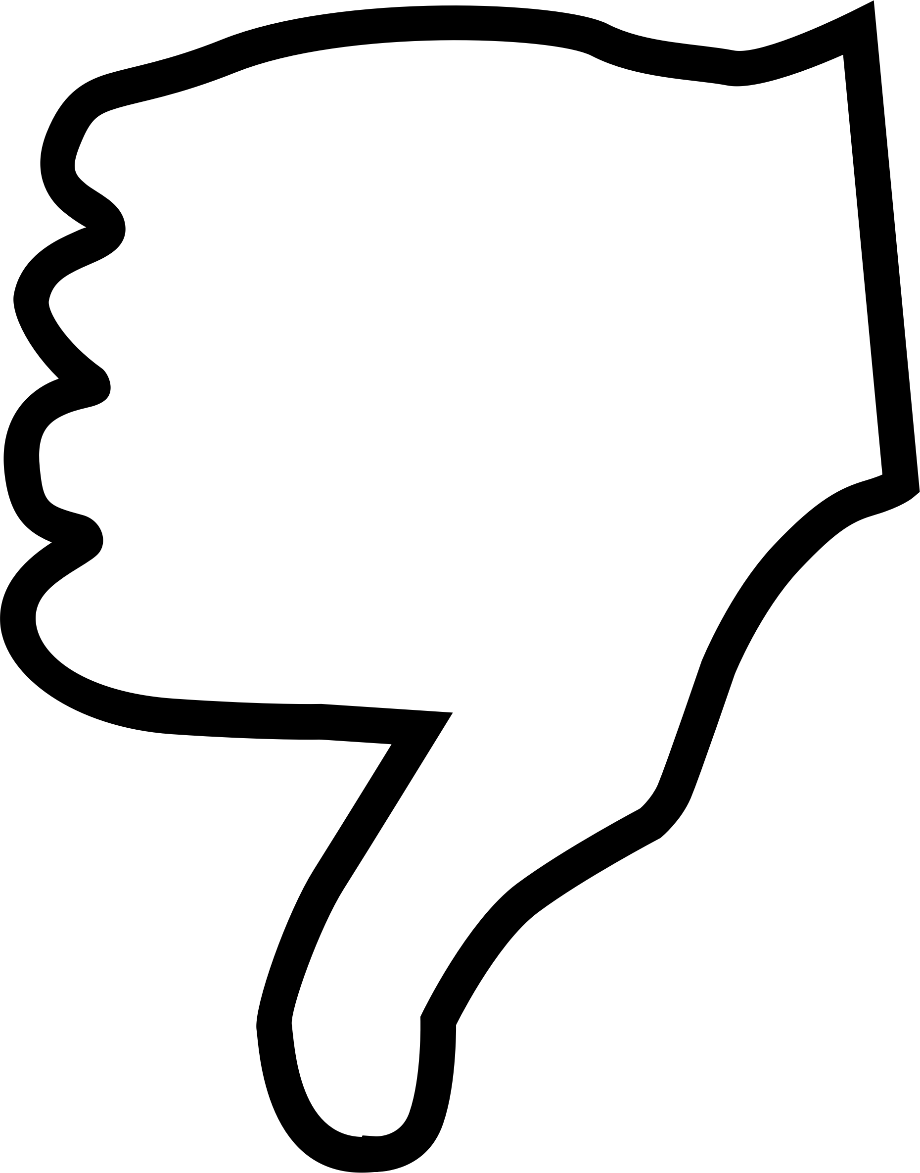 thumb clipart black and white