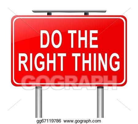 thumb clipart do the right thing