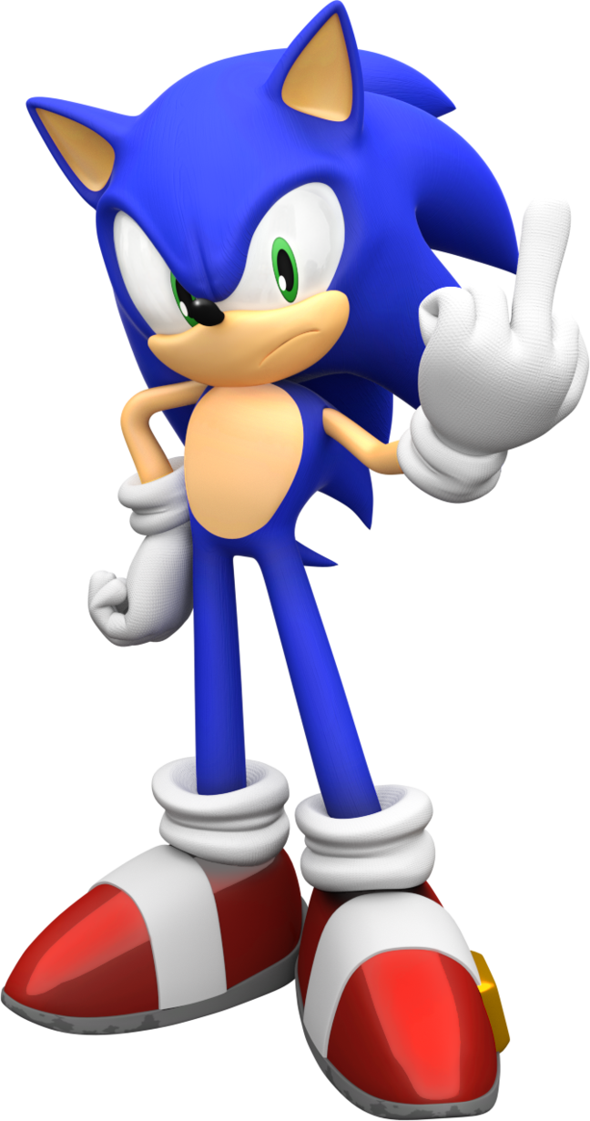 Sonic the hedgehog middle. Young clipart babyl