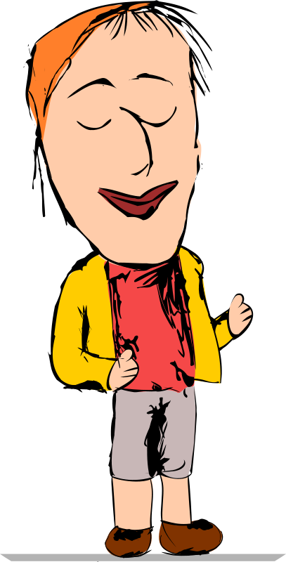 Thumb clipart satisfied. Boy free stock page