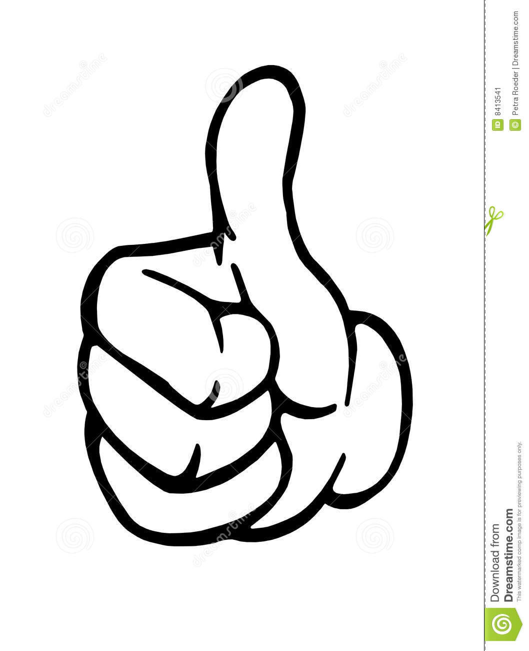 thumb clipart sign