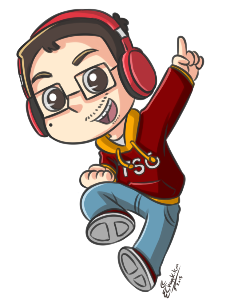 The gamer by chaak. Thumb clipart swollen