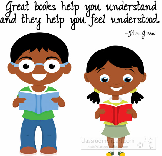Two students great books. Thumb clipart understood