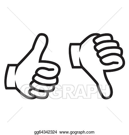 thumb clipart up and down