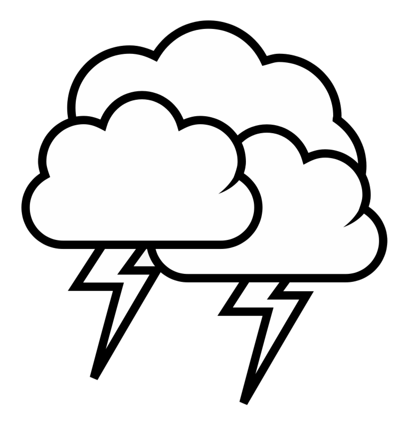 Thunderstorm clipart rain thunder. Cloud storm weather black