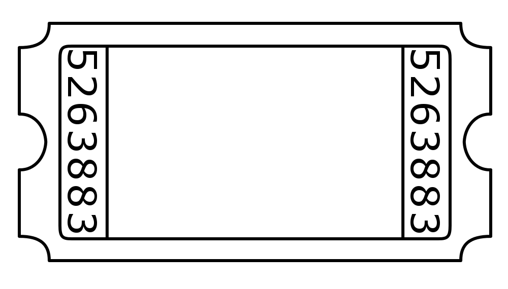 tickets clipart blank