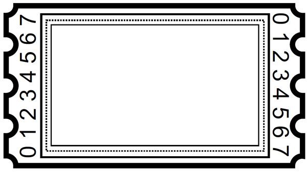 ticket clipart blank