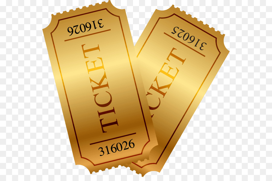 Ticket clipart bronze. Gold background 
