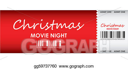 ticket clipart christmas