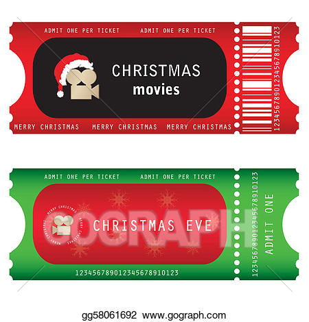 ticket clipart christmas