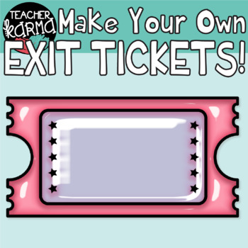 ticket clipart exit ticket