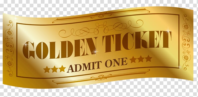 tickets clipart golden ticket