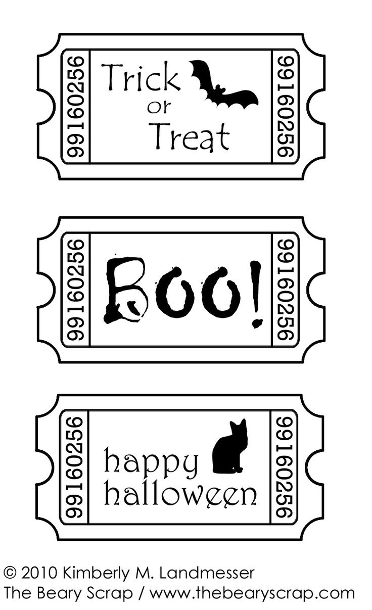 . Ticket clipart halloween