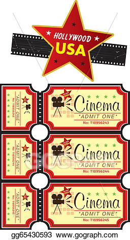 tickets clipart movie hollywood