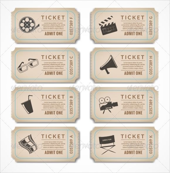 ticket clipart old fashioned