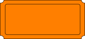 ticket clipart orange