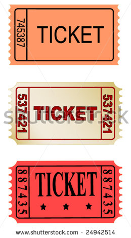 ticket clipart prize ticket