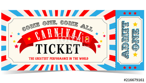 ticket clipart sign carnival