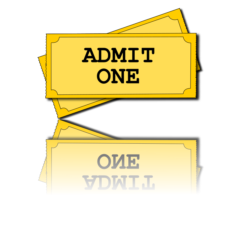 Movie tickets medium image. Ticket clipart stub