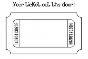 ticket clipart ticket out the door