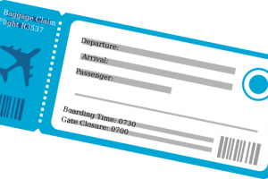 tickets clipart airline