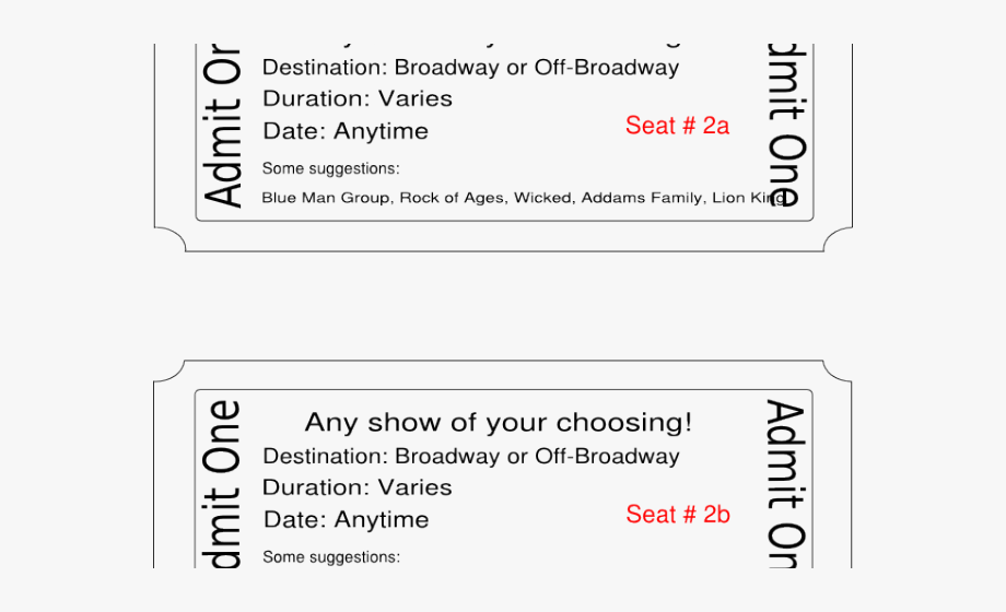 tickets clipart broadway ticket