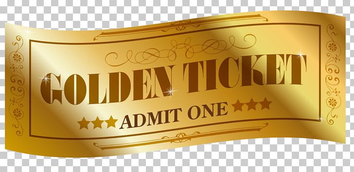 tickets clipart gold