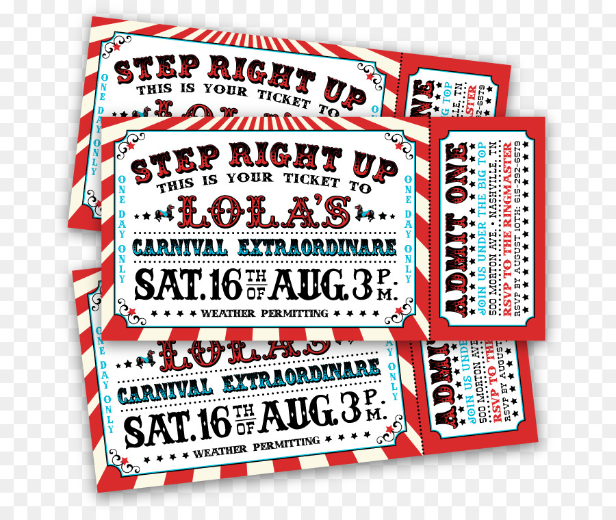 ticket clipart party