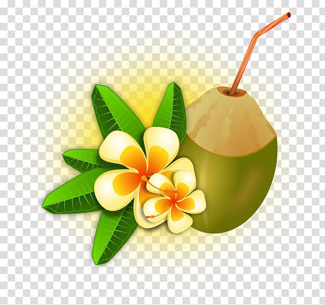 tiki clipart coconut cocktail