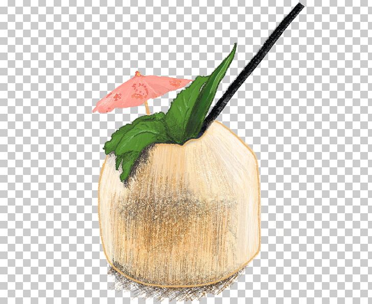 tiki clipart coconut water