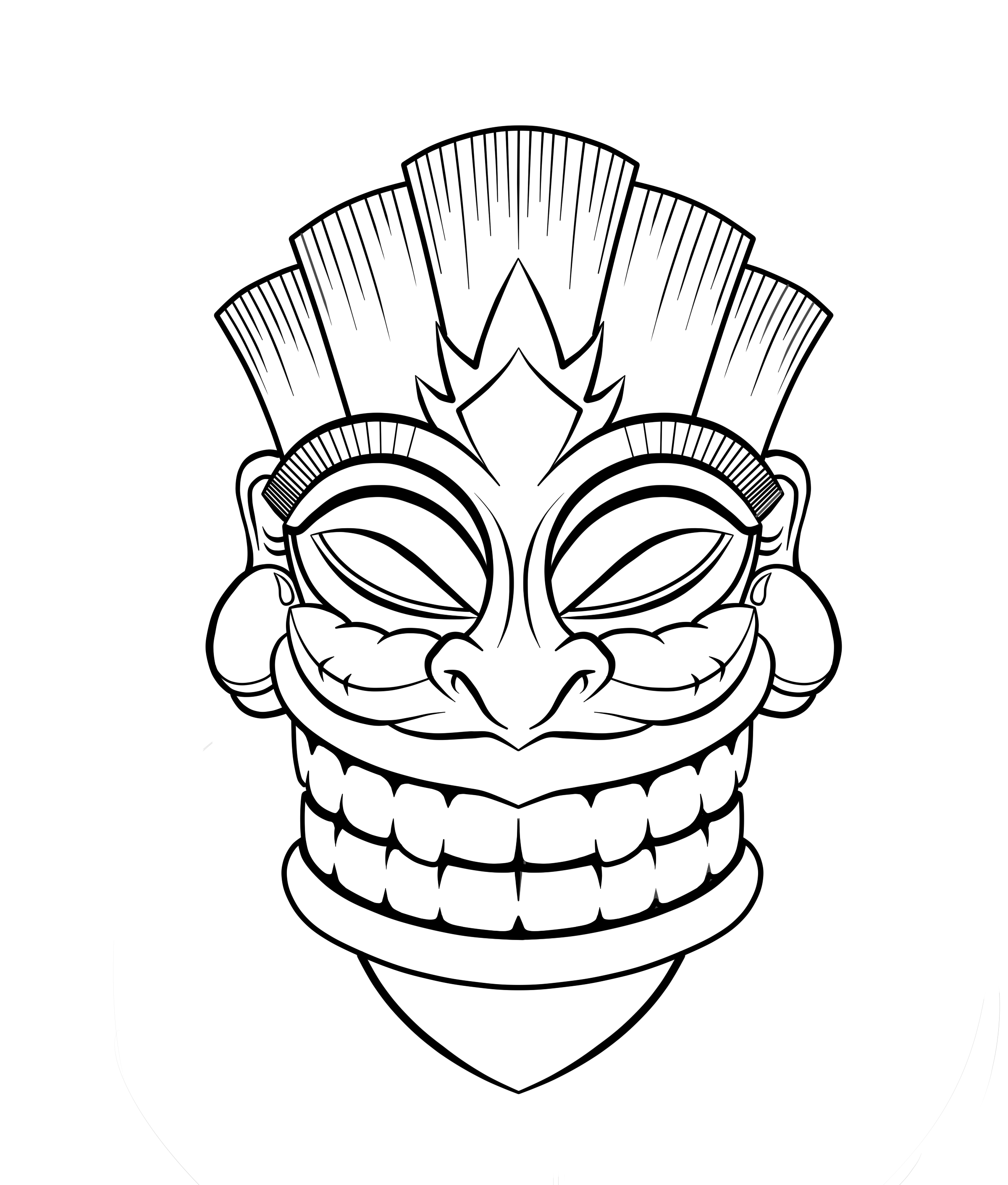 Tiki clipart printable. Free hut download clip