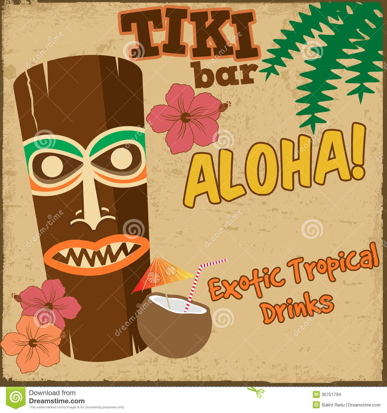 Bar sign scolar signs. Tiki clipart printable
