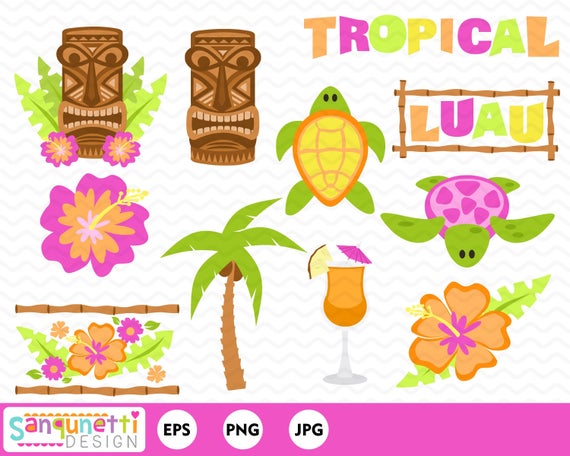 tiki clipart summer