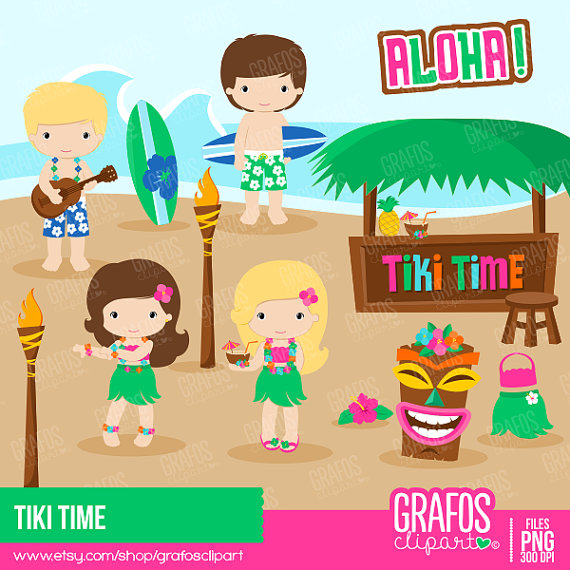 tiki clipart summer