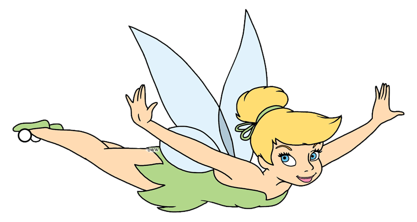 tinkerbell clipart flying