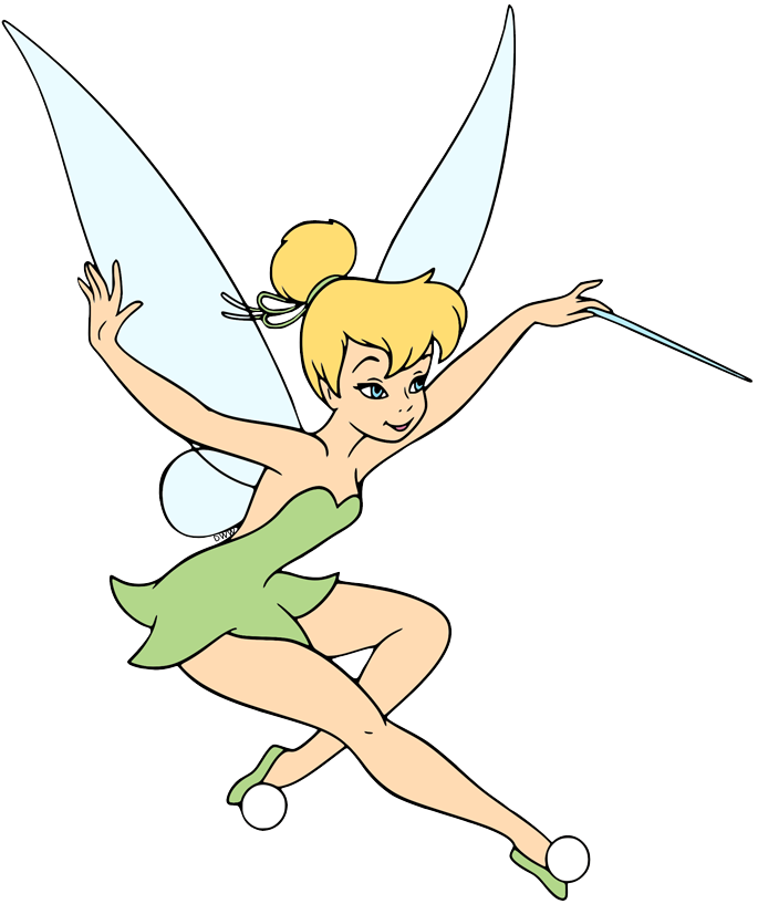 tinkerbell clipart holding wand