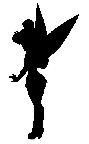 tinkerbell clipart silhouette