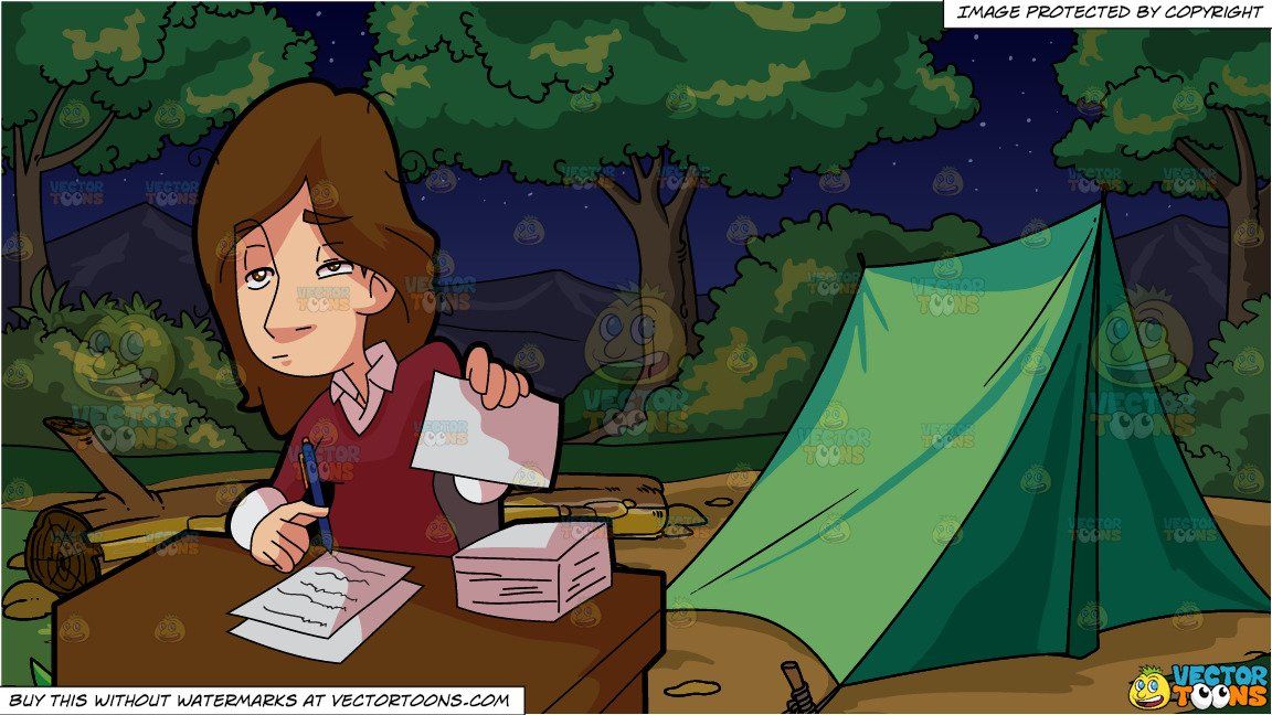 tired clipart camping