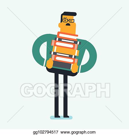 tired clipart heavy book