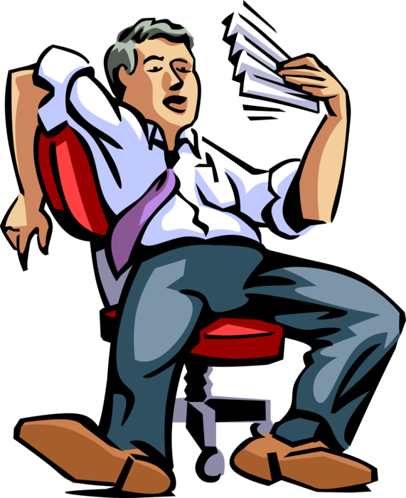 tired clipart tired office worker