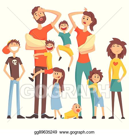 Tired clipart tired parent. Eps vector happy caucasian