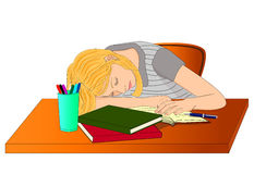 tired clipart tired student