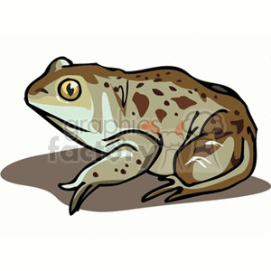 Royalty free full body. Toad clipart