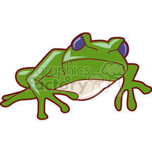 Looking tree with blue. Toad clipart angry frog
