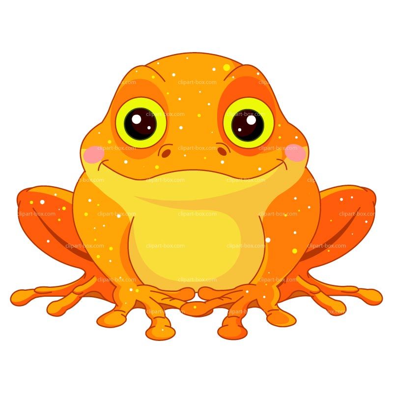 Toad clipart anima. Orange royalty free vector